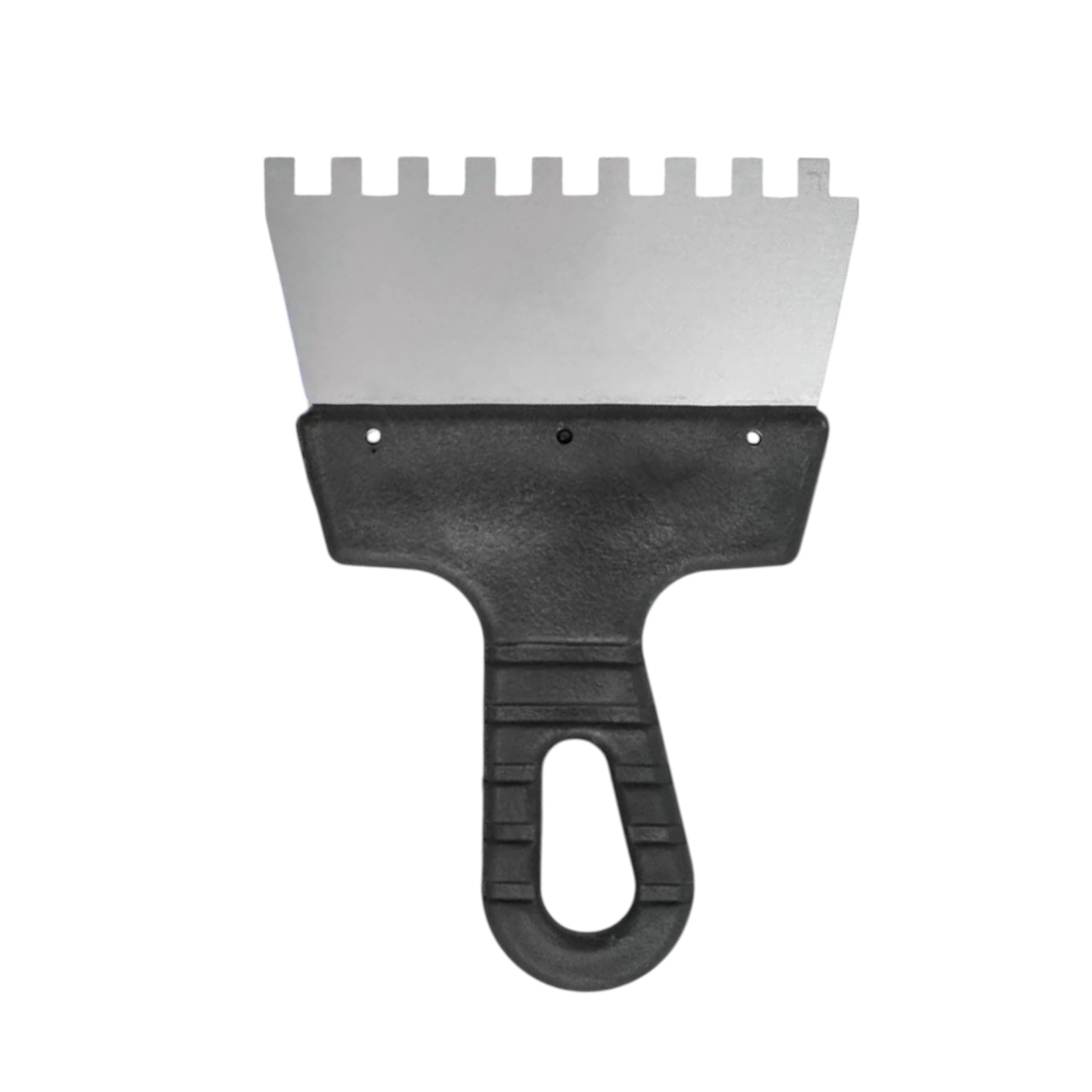 Шпатель зубчатый 150×8 мм с пластиковой ручкой, "MAXIMUM" MX 11687