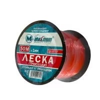 Леска строительная 1ммх50 м, красная, «Maximum» (2228)
