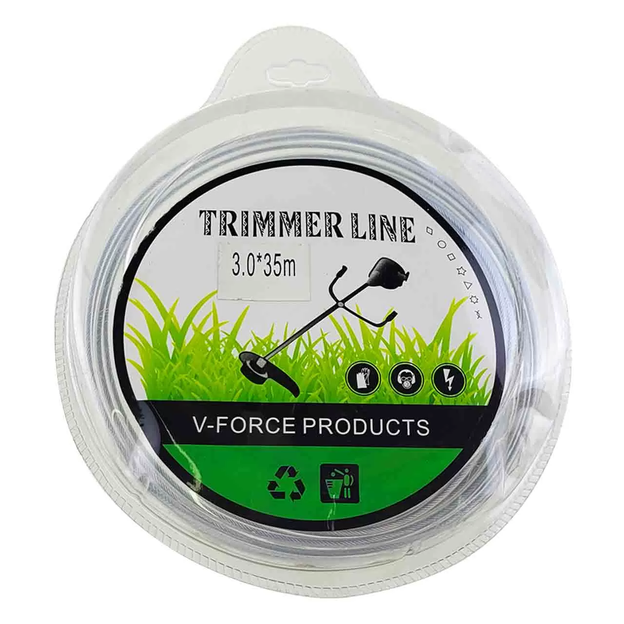 Леска для триммера 3 ммx35м с металлическим сердечником