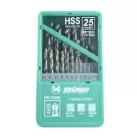 Набор сверл по металлу HSS 25 предметов, 4341, "MAXIMUM" MX 02784 (3183)